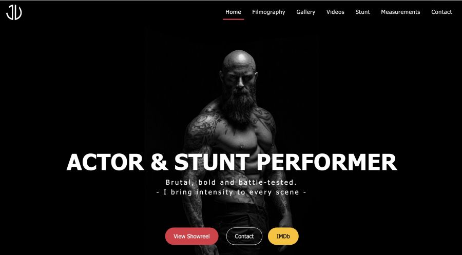 Vundy.cz – Actor & Stuntman Portfolio