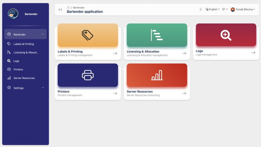 Custom web application for production & printing management