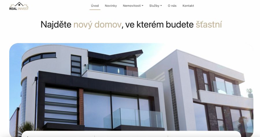 RealinvestEU – Real Estate Website Redesign